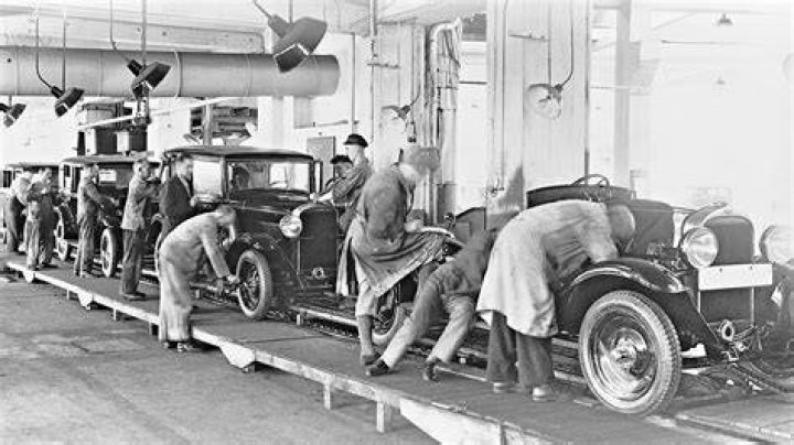 When was the assembly line first used?