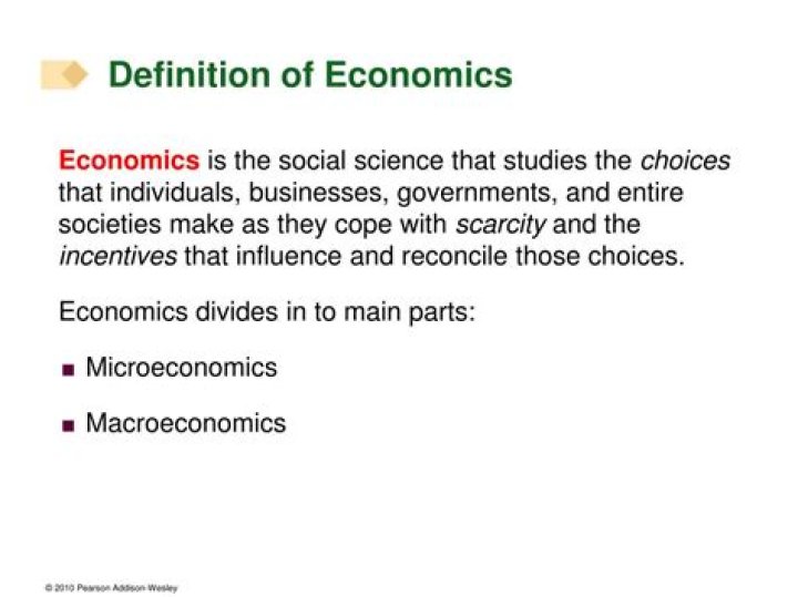 Which is the best definition of economics?